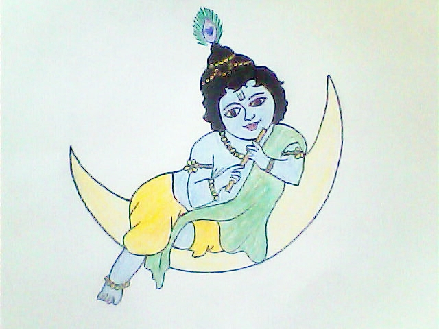 Gnaana Blog » Blog Archive » How to Draw Lord Krishna